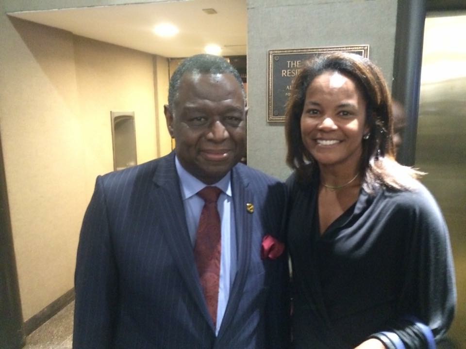 Cortney Stanley, Business Development Manager at The Wakeman Agency with Dr. Babatunde Osotimehin, Executive Director UNFPA at The Social Good Summit 2015